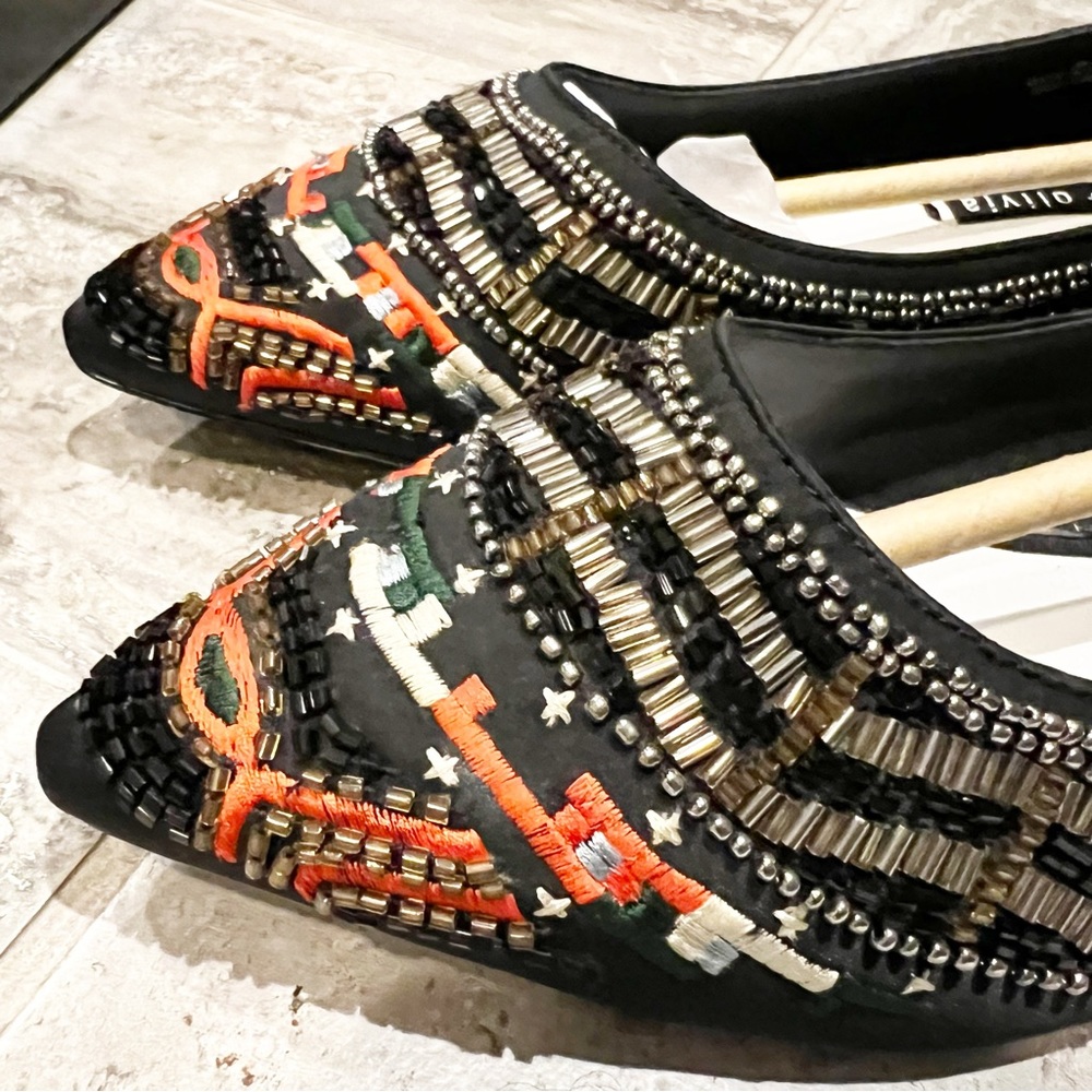 Alice + Olivia Lenora Slip-On Stitch Ballet Flats, Size 39.5 New in Box $395 - Picture 10 of 12